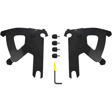 Memphis Shades #MEB2040 - Road Warrior Mounting Kit - Black - FLHR