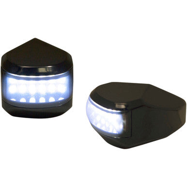 Alloy ART #MRL-4B - LED Driving/Turn Signal Light - Black - Smoke Lens