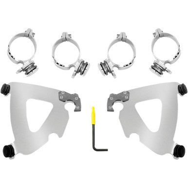 Memphis Shades #MEK2035 - Road Warrior Mounting Kit - Polished - FXLR