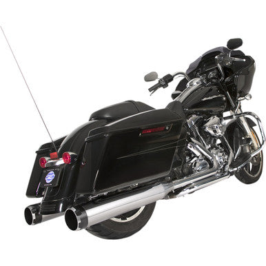S&S Cycle #550-0677B - El Dorado Dual Exhaust System - Chrome - Black Thruster