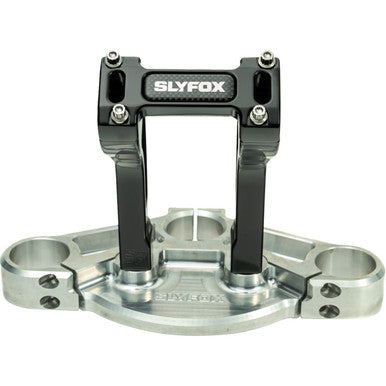 Slyfox #SF-1002-06-B - Handlebar Riser Kit - Pullback - 1" Clamping - 6" Rise - Black