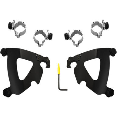 Memphis Shades #MEB2030 - Road Warrior Mounting Kit - Black - FXD