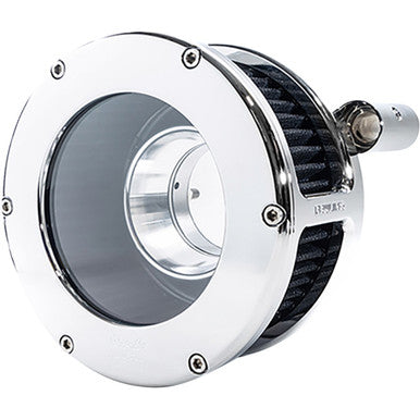 Feuling Parts #5548 - BA Air Cleaner Kit - Chrome/Clear with Black Filter - Twin Cam