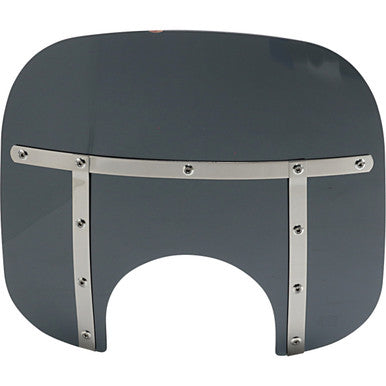 Memphis Shades #MEM35110 - Fats Windshield - 13" - Headlight - Dark Black Smoke
