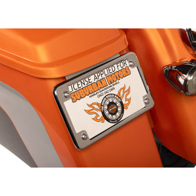 Alloy ART #LD-2 - License Plate Mount - Burnished Aluminum