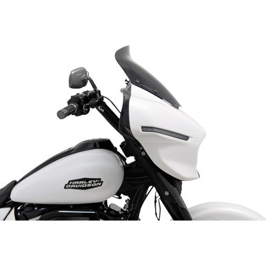 Memphis Shades #MEP89010 - Spoiler Windshield - 6" - Dark Black Smoke - FLHX
