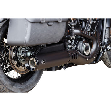 S&S Cycle #550-1121 - Grand National Slip-On Mufflers - Black - 50-State