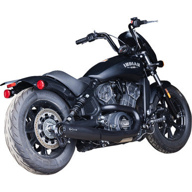S&S Cycle #4111-266 - 2-into-1 Grand National Exhaust System - Black - 50-State