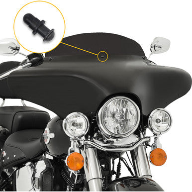 Memphis Shades #MSC1014 - Screw Set - Batwing - Black