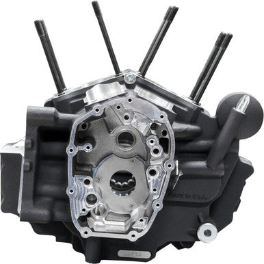 S&S Cycle #310-1326 - Crankcase - MK-Series "B" - Black - M8 Softail