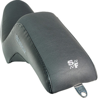 Slyfox #SlyFox4681B - Drifter Seat - Gray Logo - Black Vinyl - Smooth - FXR '82-'00