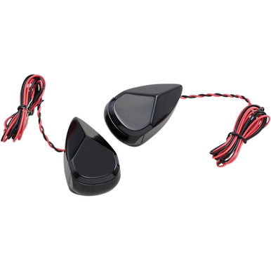 Alloy ART #MRL-2B - Turn Signal - Black - Smoke/Red