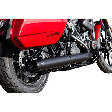 S&S Cycle #550-1159 - Grand National Slip-On Muffler - 50 State - 4" Black - M8 Softail