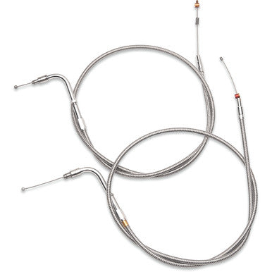 Barnett #102303000812 - Stainless Steel Throttle Cable - +12" - '90-'95 Touring