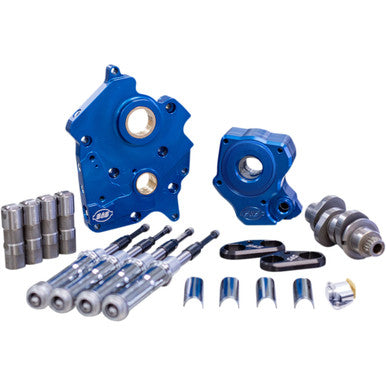 S&S Cycle #310-0999B - Cam Chest Kit with Plate - Chain Drive - Water Cooled - 465 Cam - Chrome Pushrods - M8