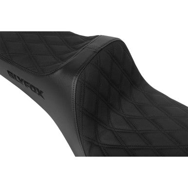 Slyfox #4703C-SlyFox - High Noon Seat - Double Diamond - Black Logo - Black Stitch - FXD '96-'03