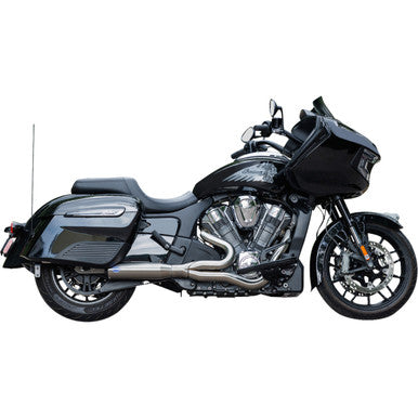 S&S Cycle #550-1082 - 2-into-1 Qualifier Exhaust System - Race Only - Brushed - Stainless Steel