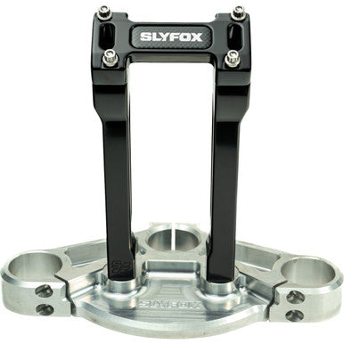 Slyfox #SF-1003-08-B - Handlebar Riser Kit - Straight - 1-1/8" Clamping - 8" Rise - Black