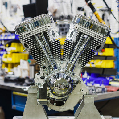 S&S Cycle #310-1157 - V111 Long-Block Engine- Natural - 84-'99 Custom Chasis w/Alternator Style Primary