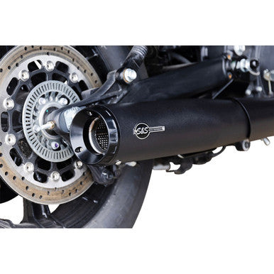 S&S Cycle #4111-266-R - 2-into-1 Grand National Exhaust System - Black - Race Only