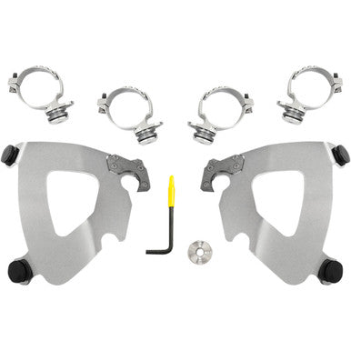 Memphis Shades #MEK2014 - Gauntlet Mounting Kit - Polished - FXDL '14-'17