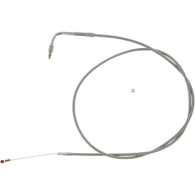 Barnett #102304000906 - Stainless Steel Idle Cable - +6" - '96-'01 Touring