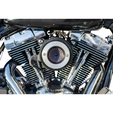 S&S Cycle #170-0715A - Air Stinger Stealth Air Cleaner Kit - Chrome Ring