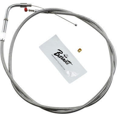 Barnett #102304001606 - Stainless Steel Idle Cable - +6" - '02-'07 FLH