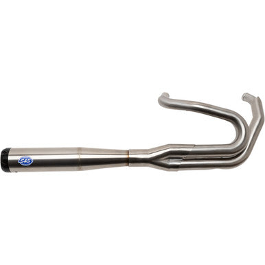 S&S Cycle #550-0996B - 2-into-1 Superstreet Exhaust System - 50 State - M8 Softail - Stainless Steel