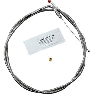 Barnett #10230300188 - Stainless Steel Throttle Cable - +8" - '96-'07 Touring