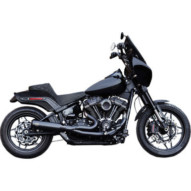 S&S Cycle #550-1106 - 2-into-1 Qualifier Exhaust System - Race Only - Guardian Black