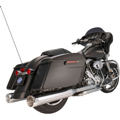 S&S Cycle #550-0620 - 4-1/2" MK45 Performance Mufflers - Chrome with Chrome Thruster
