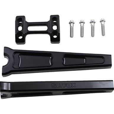 Slyfox #TM-SLY8 - Handlebar Riser Kit - Straight - 1" Clamping - 10" Rise - Black