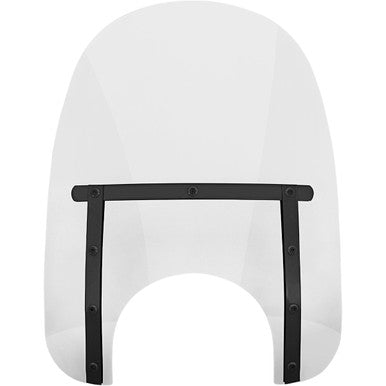 Memphis Shades #MEB4220 - Memphis Slim Windshield - 17" - 9" Headlight Cutout - Night Shades Clear