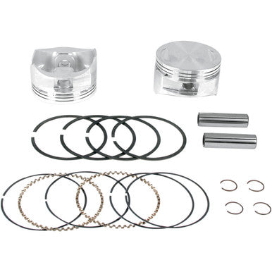 S&S Cycle #92-1401 - Piston Kit - For 100"/107" Super Sidewinder® - 4.000" - +0.010"