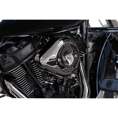 S&S Cycle #170-0781 - Stealth Teardrop Air Cleaner - M8 - Lava Chrome