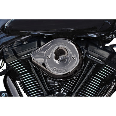 S&S Cycle #170-0781 - Stealth Teardrop Air Cleaner - M8 - Lava Chrome