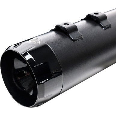 S&S Cycle #550-0621 - 4-1/2" MK45 Performance Mufflers - Black with Black Thruster