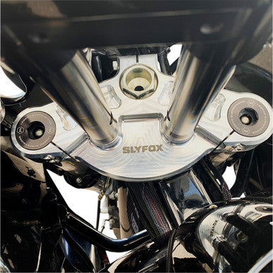 Slyfox #SF1000-1 - Triple Clamp - 49 mm - Upper - '14+ FLH - Raw