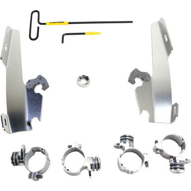 Memphis Shades #MEK1999 - Batwing - Mounting Kit - Polished - XL
