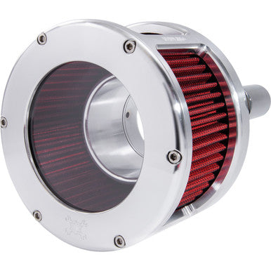 Feuling Parts #5422 - BA Race Series Air Cleaner Kit - Raw - Red filter