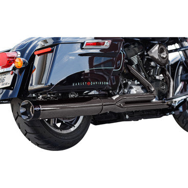 S&S Cycle #550-1123 - 2-into-1 Sidewinder® Exhaust System - Lava Chrome - 50-State - M8