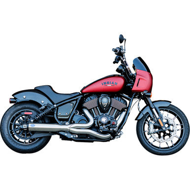 S&S Cycle #550-1115 - 2-into-1 Qualifier Exhaust System - Stainless - 49-State - Indian Chief