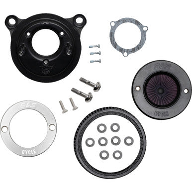 S&S Cycle #170-0716A - Air Stinger Stealth Air Cleaner Kit - Black Chrome Ring