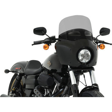 Memphis Shades #MEP87412 - Road Warrior Windshield - Vented - Black Smoke -11"