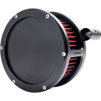 Feuling Parts #5463 - BA Air Cleaner Kit - Black with Red Filter - '93-'99 Evolution Big Twin