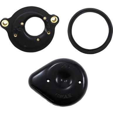 S&S Cycle #170-0436C - Mini Teardrop Stealth Air Cleaner Kit - Gloss Black