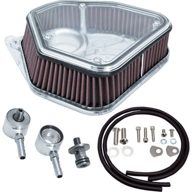 Alloy ART #1.8M8P - Boom Box Air Cleaner Kit - Clear Cover