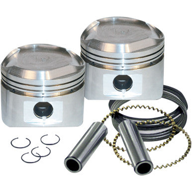 S&S Cycle #92-2046 - Piston Kit - For 89" Stroker Kits & Super Stock® Heads - 3.500" - Standard