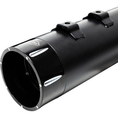 S&S Cycle #550-0625 - 4-1/2" MK45 Performance Mufflers - Black with Black Tracer